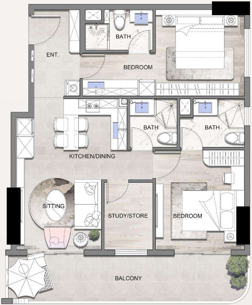 A-1 Studio Plan