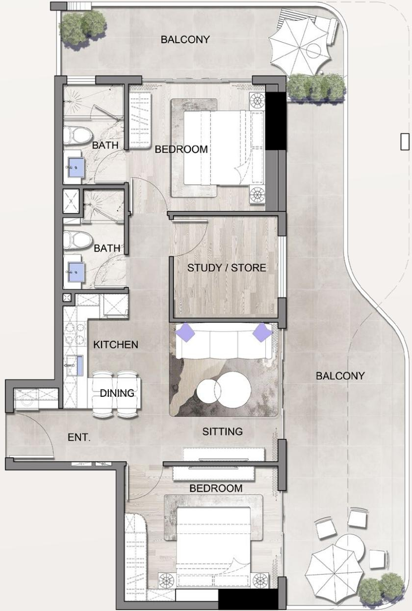 A-1 Studio Plan