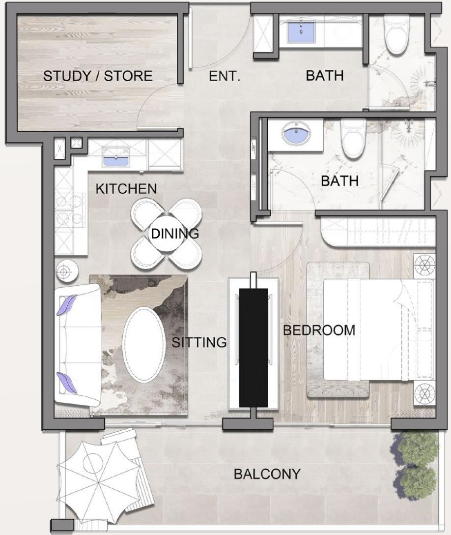A-1 Studio Plan