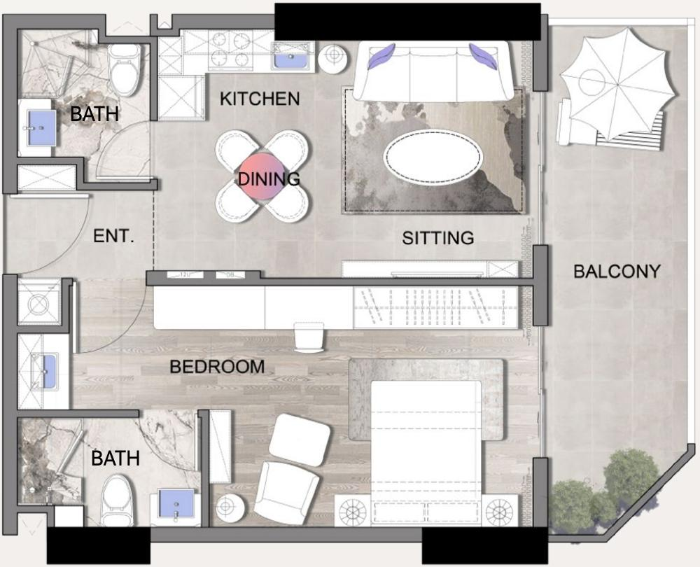 A-1 Studio Plan