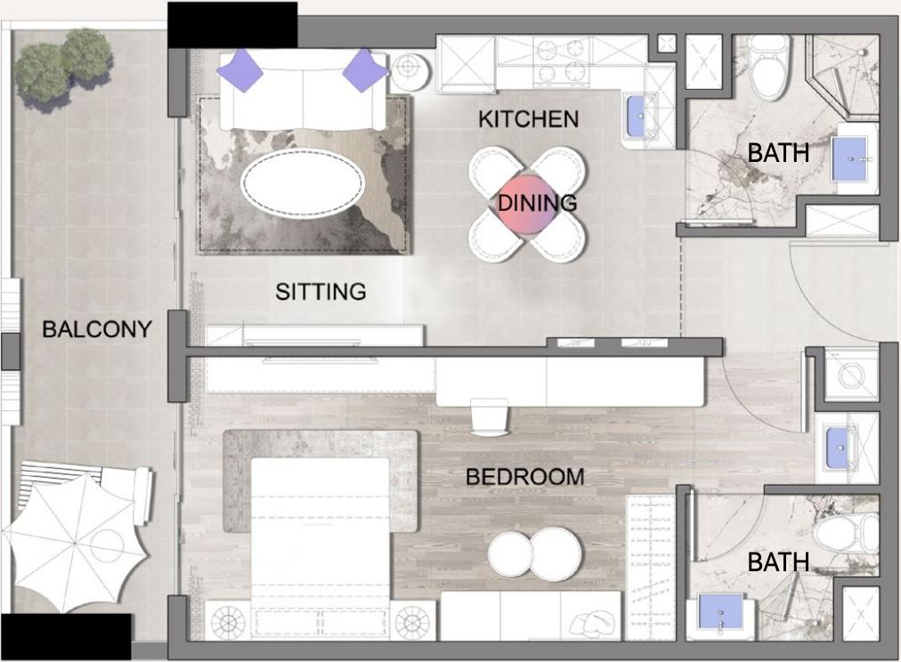 A-1 Studio Plan