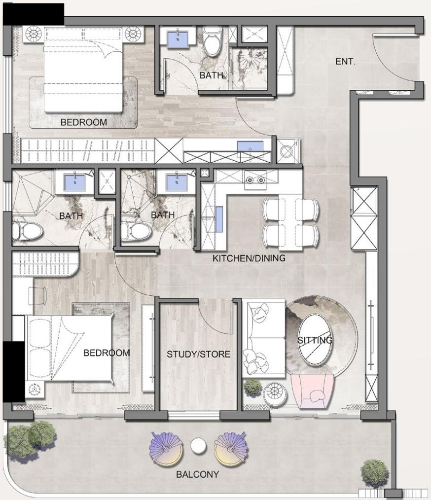 A-1 Studio Plan