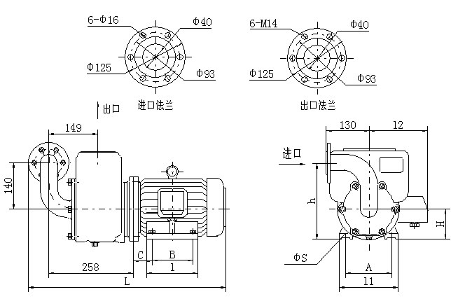 CWX型自吸离心旋涡泵
