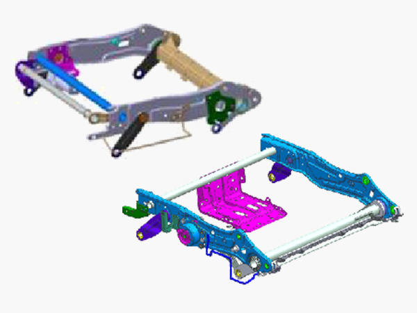 前排坐垫骨架总成
