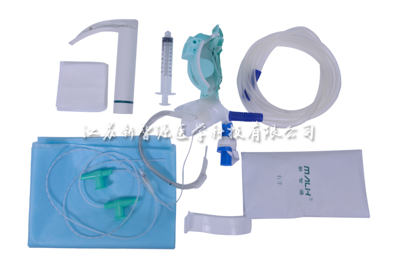 Disposable endotracheal intubation and anesthesia kit